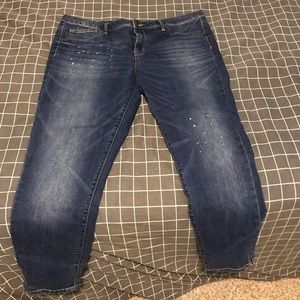 Mossimo Stretch Jeggjngs with Splatters